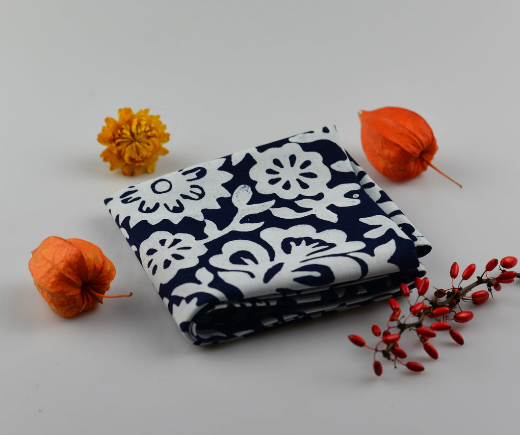 Prostírka na stůl z modrotisku - 120x30cm