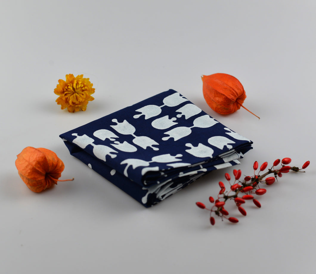 Prostírka na stůl z modrotisku - 120x30cm