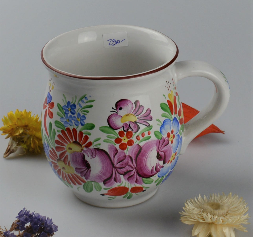 Cup from traditionnal czech ceramic - white