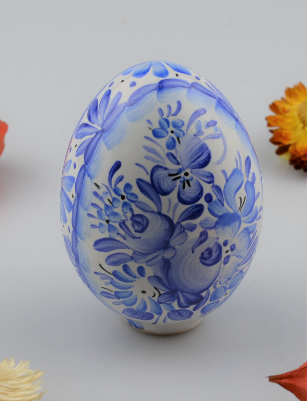 Ceramic egg - hand painted