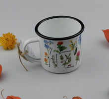 Load image into Gallery viewer, Tin enameled mug - Aromatic plants
