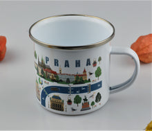 Load image into Gallery viewer, Tin enameled mug - Prague
